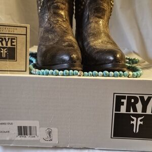 FRYE AND CO. Chocolate Heeled Boots